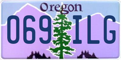 OR license plate 069ILG