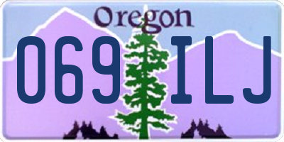 OR license plate 069ILJ