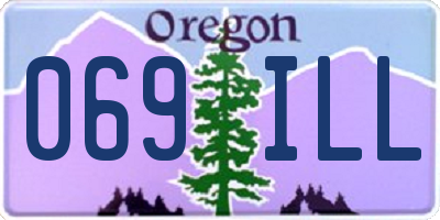 OR license plate 069ILL