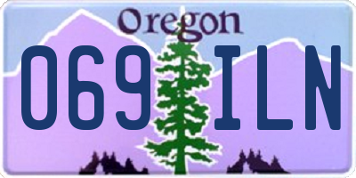 OR license plate 069ILN