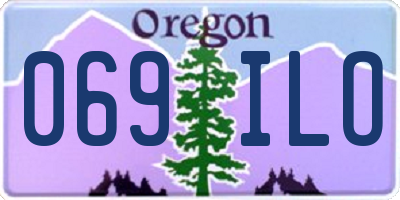 OR license plate 069ILO