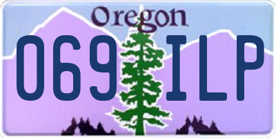 OR license plate 069ILP