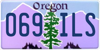 OR license plate 069ILS