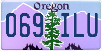 OR license plate 069ILU