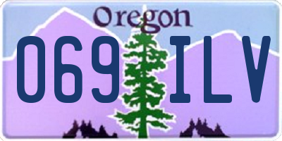 OR license plate 069ILV