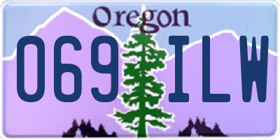 OR license plate 069ILW