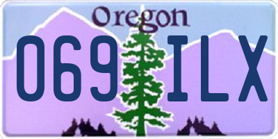 OR license plate 069ILX