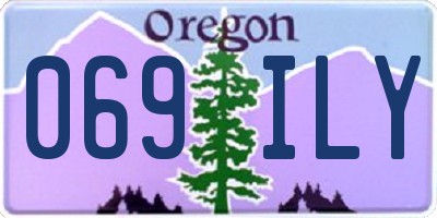 OR license plate 069ILY