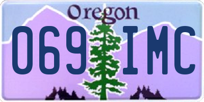 OR license plate 069IMC