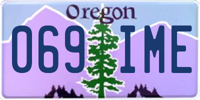 OR license plate 069IME