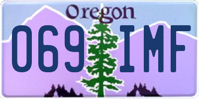 OR license plate 069IMF