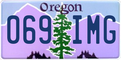 OR license plate 069IMG