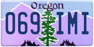 OR license plate 069IMI