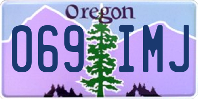 OR license plate 069IMJ