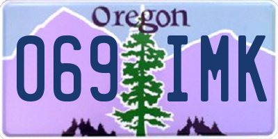 OR license plate 069IMK