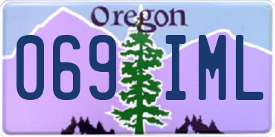 OR license plate 069IML