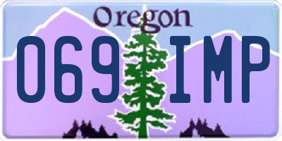 OR license plate 069IMP
