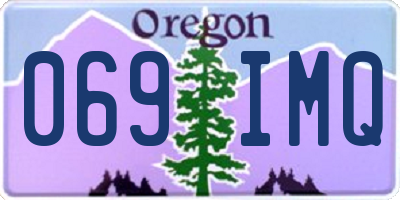 OR license plate 069IMQ