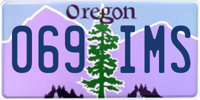 OR license plate 069IMS