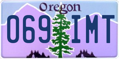 OR license plate 069IMT