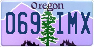 OR license plate 069IMX