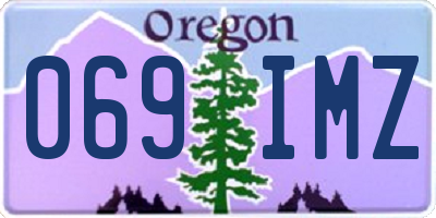 OR license plate 069IMZ
