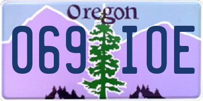 OR license plate 069IOE