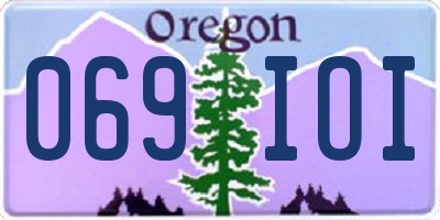 OR license plate 069IOI