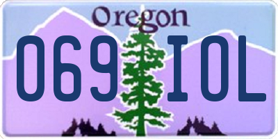 OR license plate 069IOL