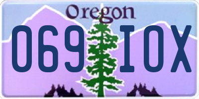 OR license plate 069IOX
