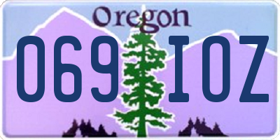 OR license plate 069IOZ