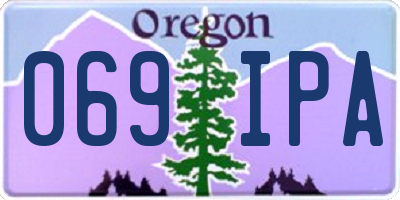 OR license plate 069IPA