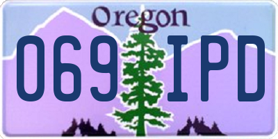 OR license plate 069IPD