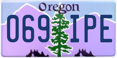 OR license plate 069IPE