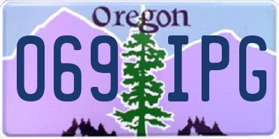 OR license plate 069IPG