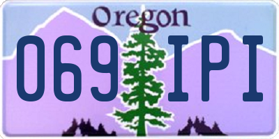 OR license plate 069IPI