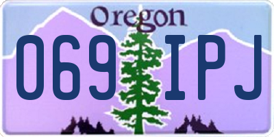 OR license plate 069IPJ