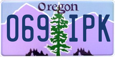 OR license plate 069IPK