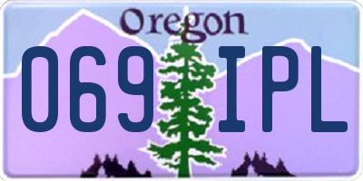 OR license plate 069IPL