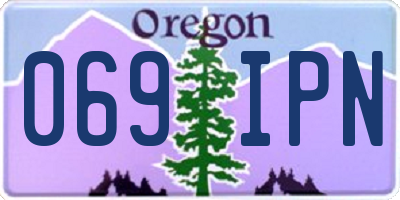 OR license plate 069IPN