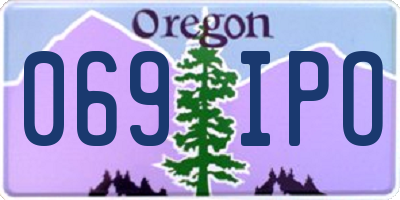 OR license plate 069IPO