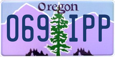 OR license plate 069IPP