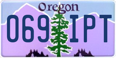OR license plate 069IPT