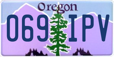 OR license plate 069IPV