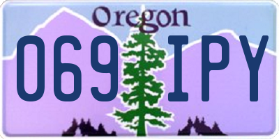 OR license plate 069IPY
