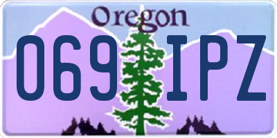 OR license plate 069IPZ