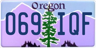 OR license plate 069IQF