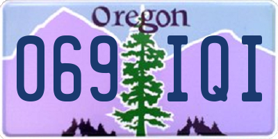 OR license plate 069IQI