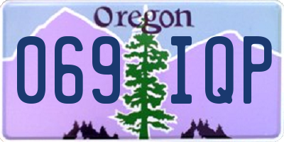 OR license plate 069IQP