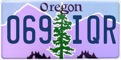 OR license plate 069IQR